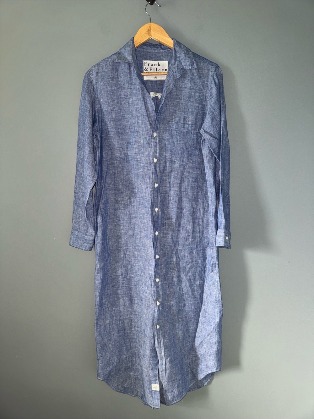 Frank & Eileen Rory Maxi Button down Linen Dress - Picture 2 of 15
